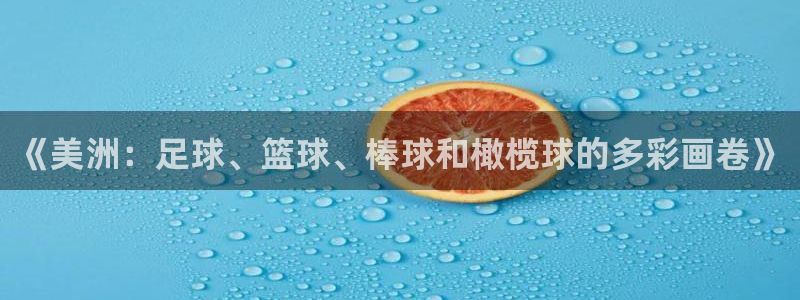 沐鸣24：《美洲：足球、篮球、棒球和橄榄球的多彩画卷》